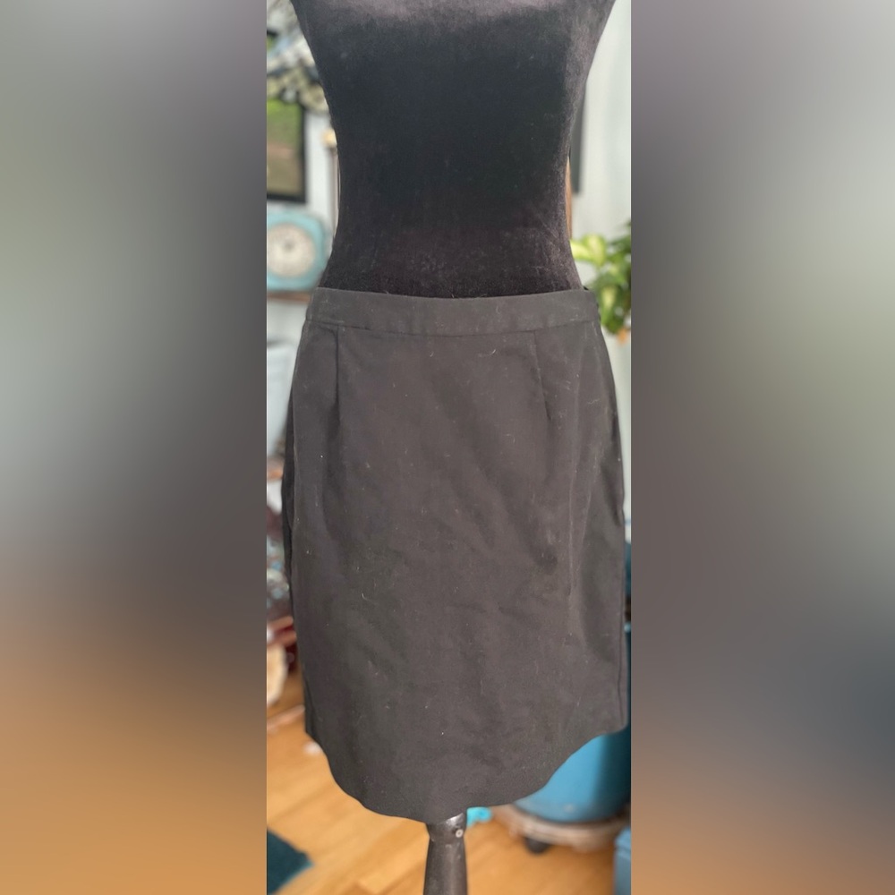 Black Side Zip Pencil Skirt Size 4